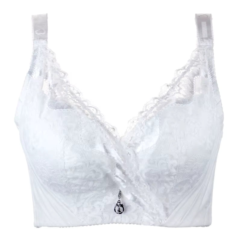 Selmira Plus Size Spitzen-BH mit Bügel – Full Coverage Push-Up BH für Damen, D/E Cup, EU 80–115