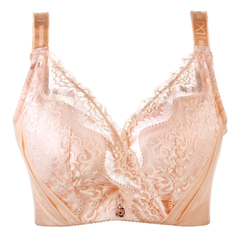 Selmira Plus Size Spitzen-BH mit Bügel – Full Coverage Push-Up BH für Damen, D/E Cup, EU 80–115