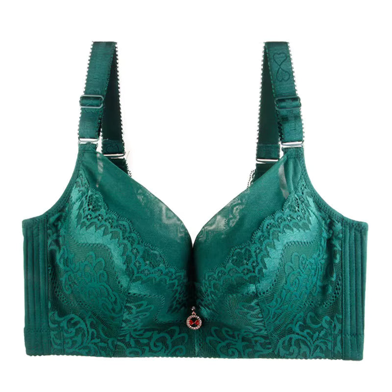 Selmira Full-Coverage Push-Up BH mit Bügel – Plus Size Spitzen-BH mit gepolsterten Cups, D–E Cup, EU 80–120
