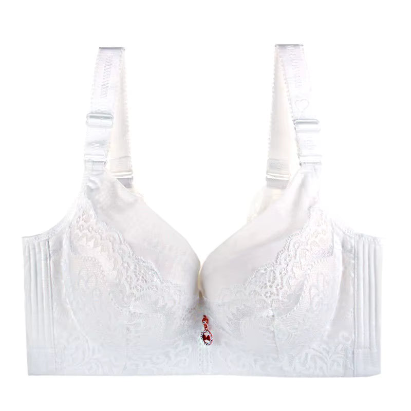 Selmira Full-Coverage Push-Up BH mit Bügel – Plus Size Spitzen-BH mit gepolsterten Cups, D–E Cup, EU 80–120