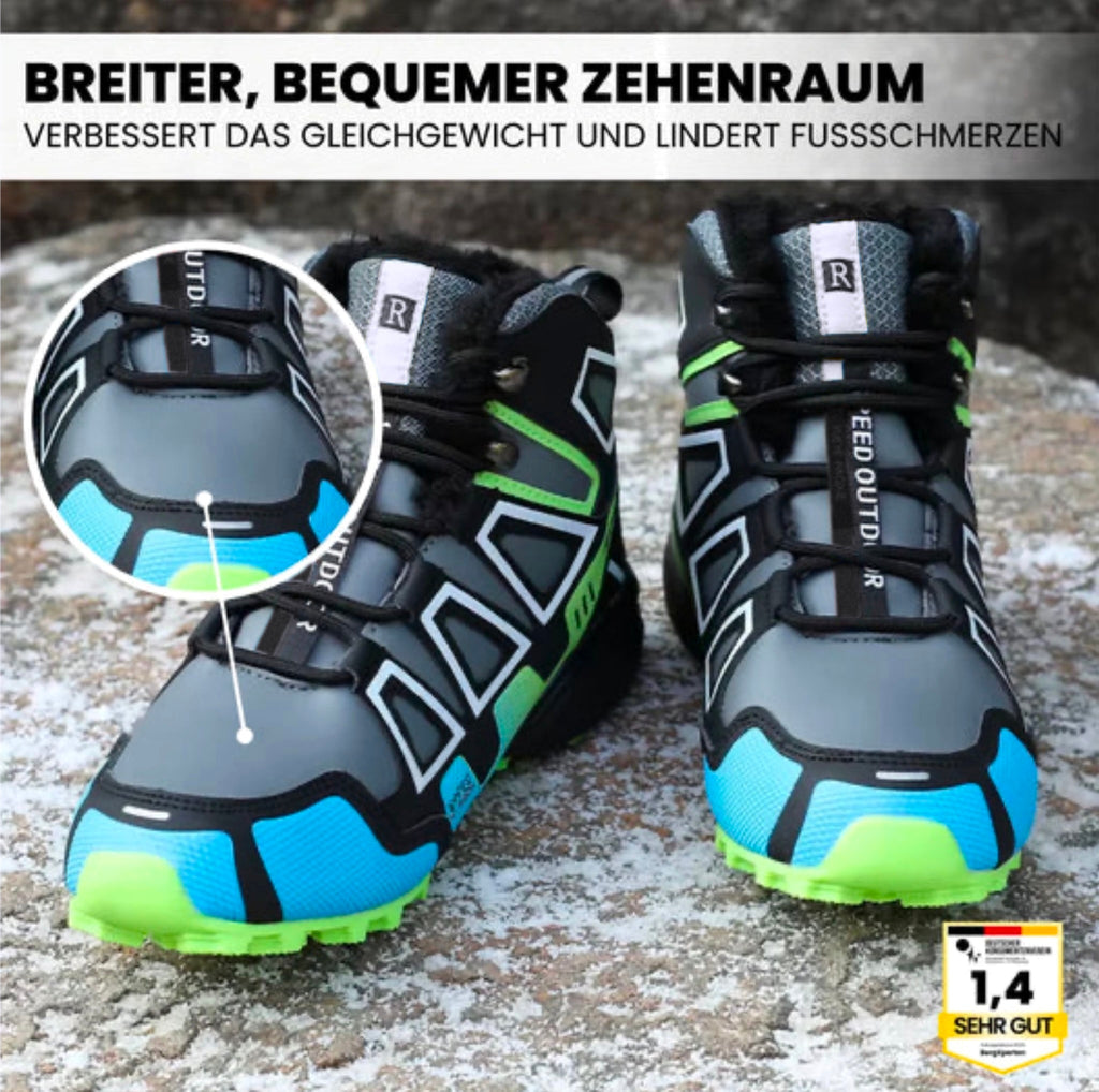 OrthoTrekking Pro Ergonomische Wander- und Trekkingschuhe – Komfortable Alltagsschuhe mit breiter Zehenbox