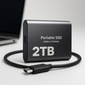 Tragbare SSD, kompakt, High-Speed Speicher für PC & Laptop