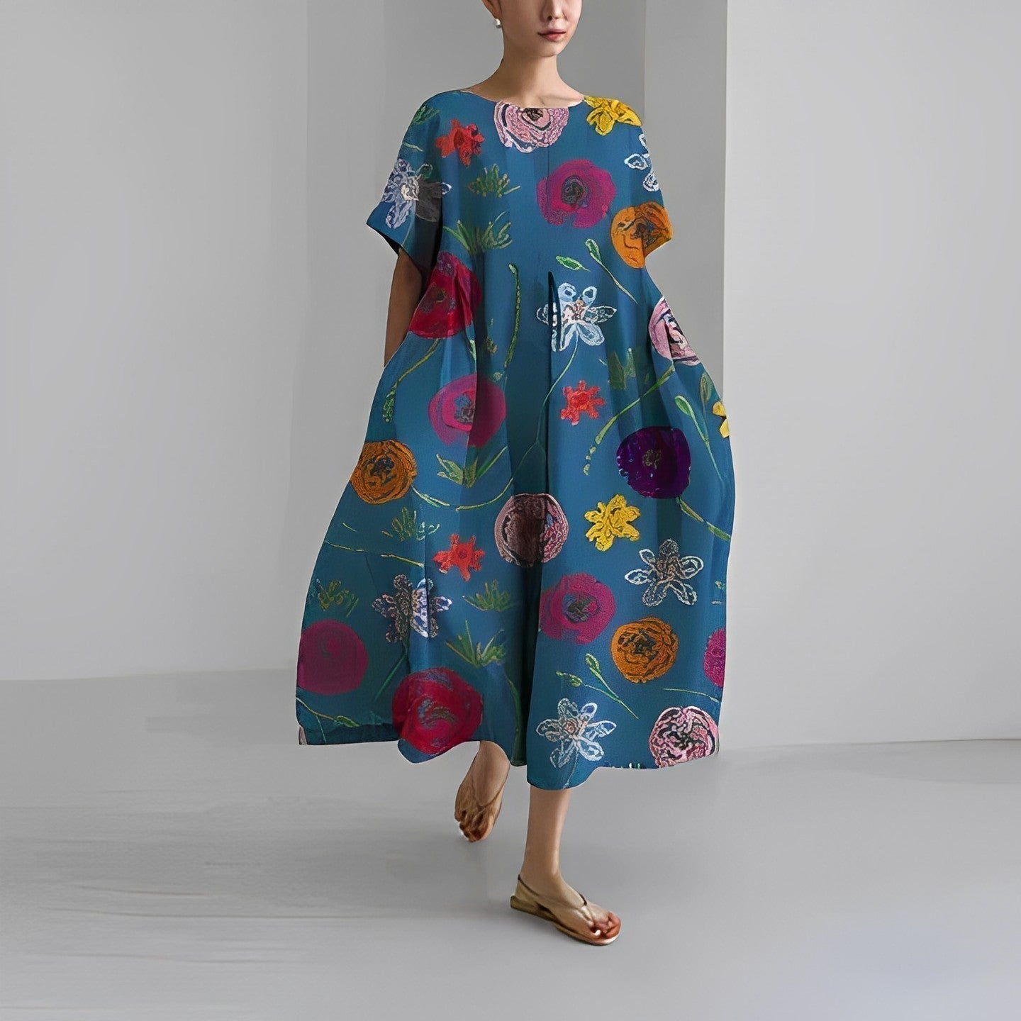 Boho-Blumenkleid