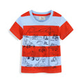 Jungen T-Shirt mit buntem Baustellenfahrzeug-Motiv