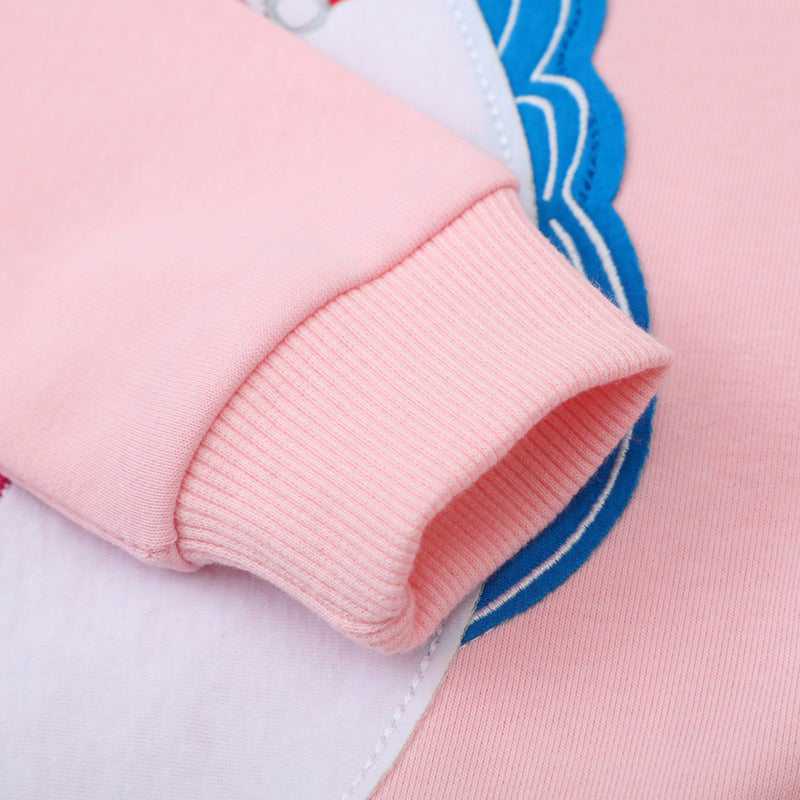 Mädchen Sweatshirt mit niedlicher Einhorn-Applikation
