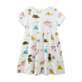 Mädchen Freizeitkleid mit verspielten Dinosaurier- und Einhorn-Motiven