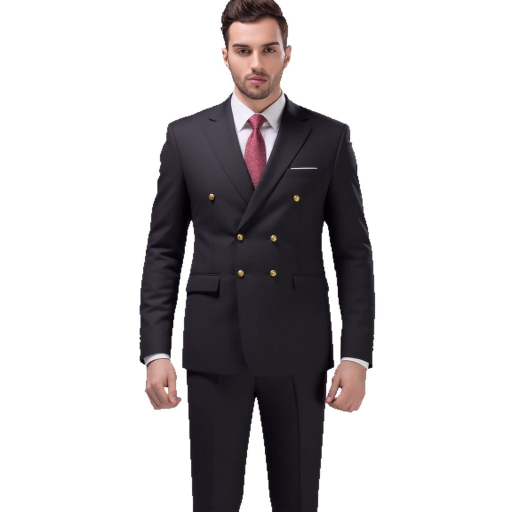Herren nan doppelreihiges Abend-Sakko mit Zierknöpfen, schmaler Silhouette und eleganter Verarbeitung