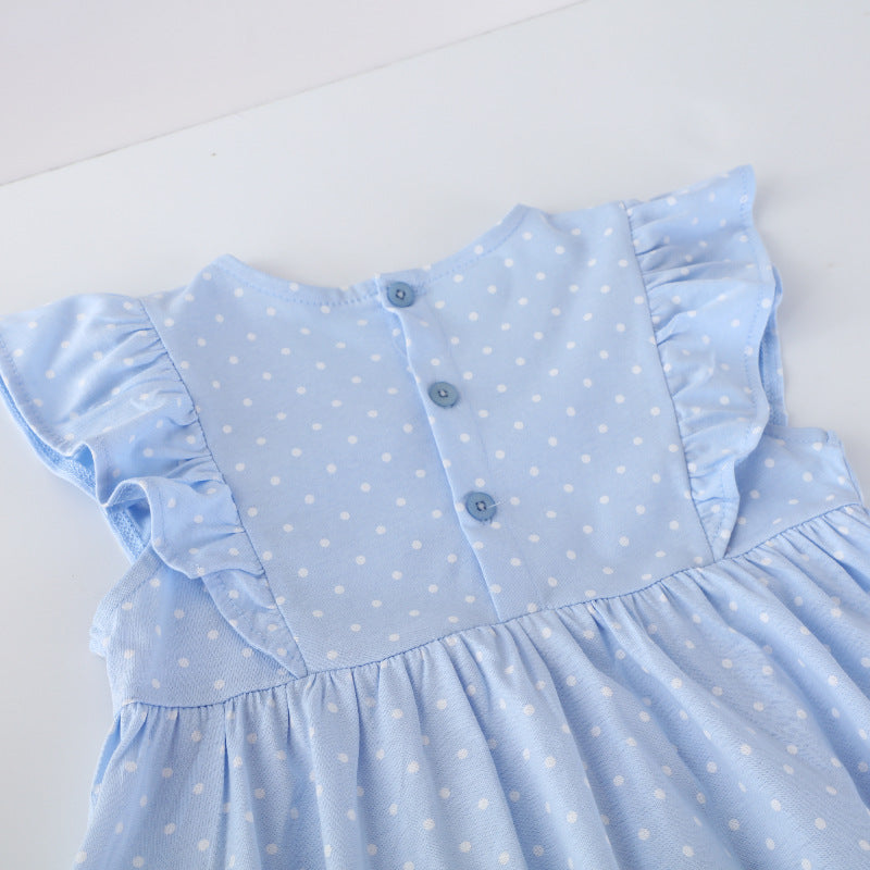 Mädchen Kleid mit niedlichen Feenapplikationen