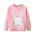 Mädchen Sweatshirt mit niedlichem Hasenmotiv