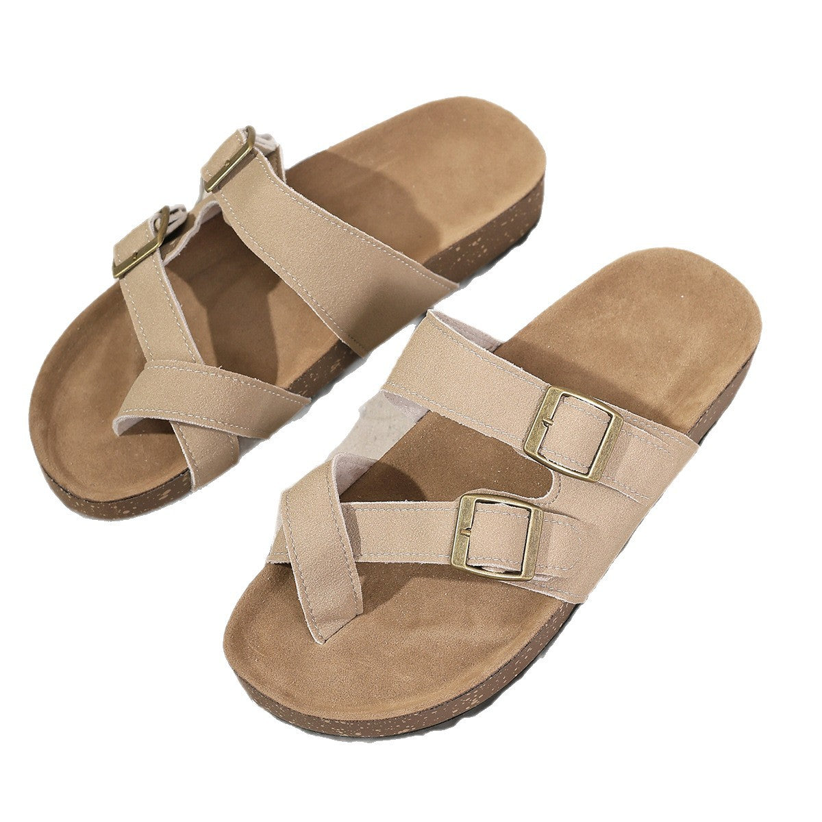 Damen Komfortable Slide-Sandalen mit verstellbaren Riemen Selmira
