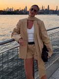 Damen Anzugjacke mit raffinierter Schluppe und weichem Schnitt Selmira
