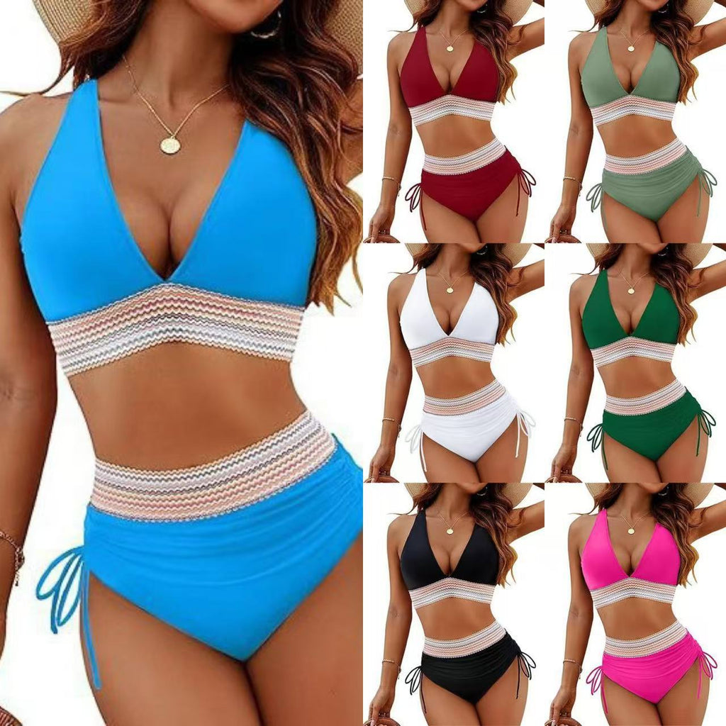 Damen Hochtaillierter Bikini mit schickem Cut-Out und verstellbaren Trägern Selmira