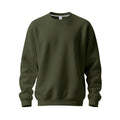 Herren nan Oversize-Rundhals-Sweatshirt aus weichem Baumwollfleece mit gerippten Bündchen