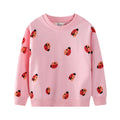 Mädchen Sweatshirt mit fröhlichem Marienkäfer-Motiv