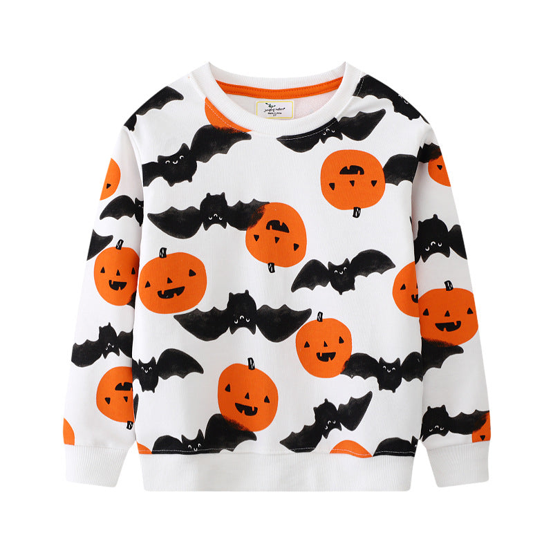 Mädchen Sweatshirt mit niedlichem Halloween-Motiv