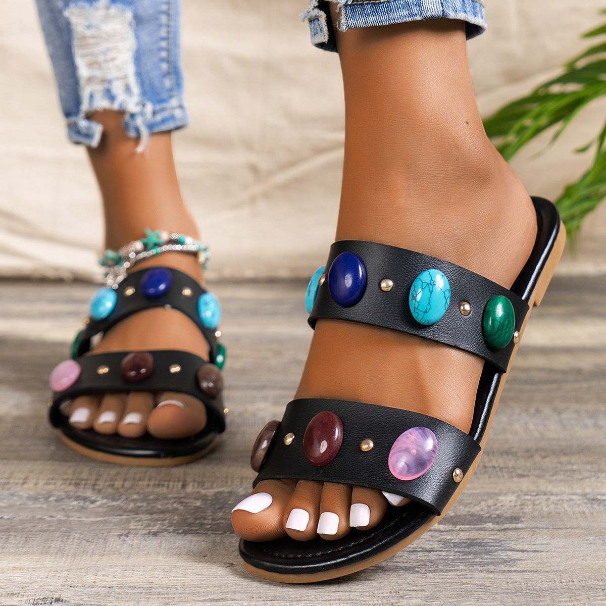 Damen Dekorative Sandalen Selmira