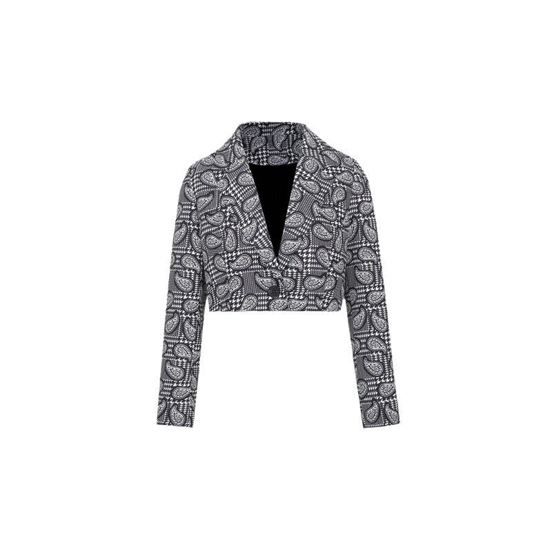 Damen Blazer mit modischem Paisleymuster und tailliertem Schnitt Selmira