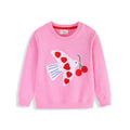 Mädchen Sweatshirt mit lievollem Herz und Vogelmotiv