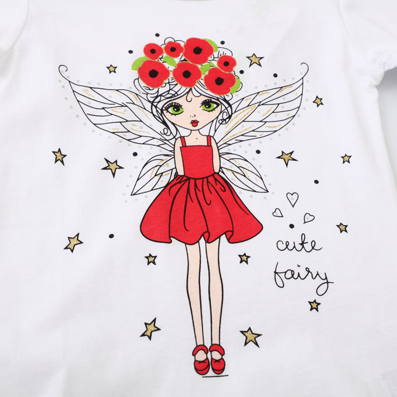 Mädchen Langarmshirt mit niedlichem Feen-Motiv