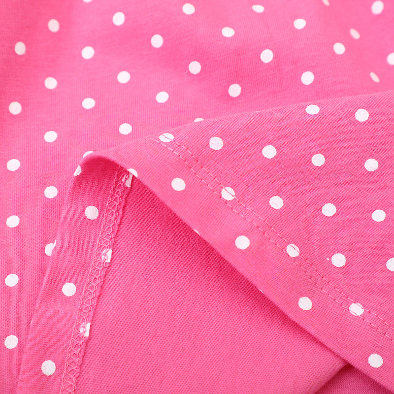 Mädchen kurzärmeliges Kleid mit buntem Aufdruck