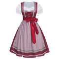 Damen nan traditionelles Dirndlkleid mit Schnürung und abnehmbarer Schürze
