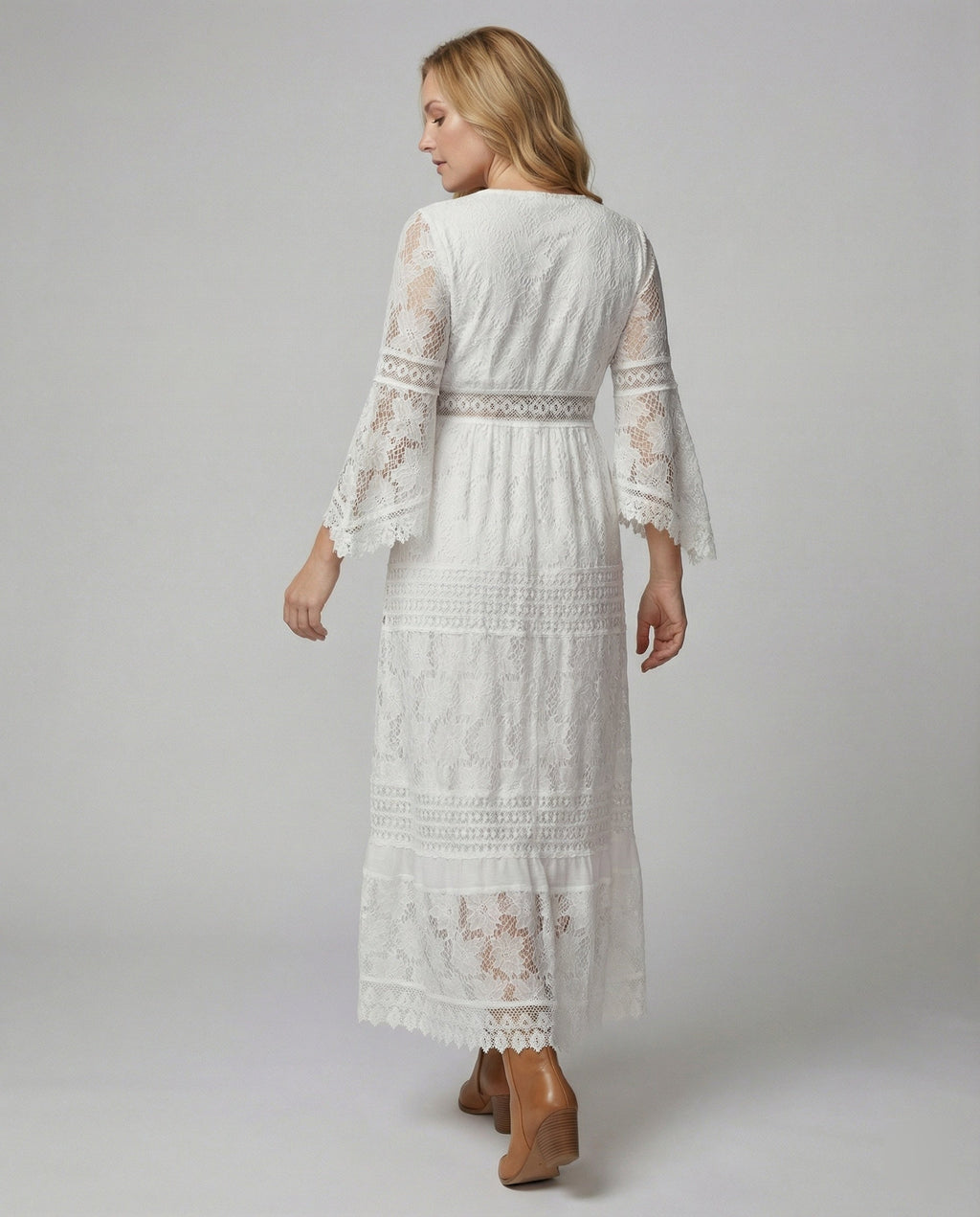 Boho jurk met lange mouwen
