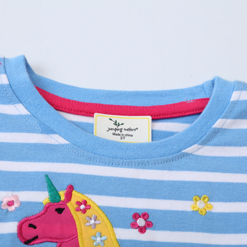 Mädchen Freizeitkleid mit süßem Einhorn-Design