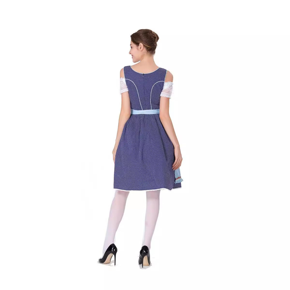 Damen nan tradicionales Oktoberfest Dirndlkleid mit Schürze