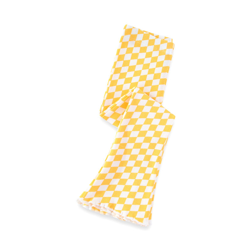 Mädchen Schlagleggings mit kariertem Design