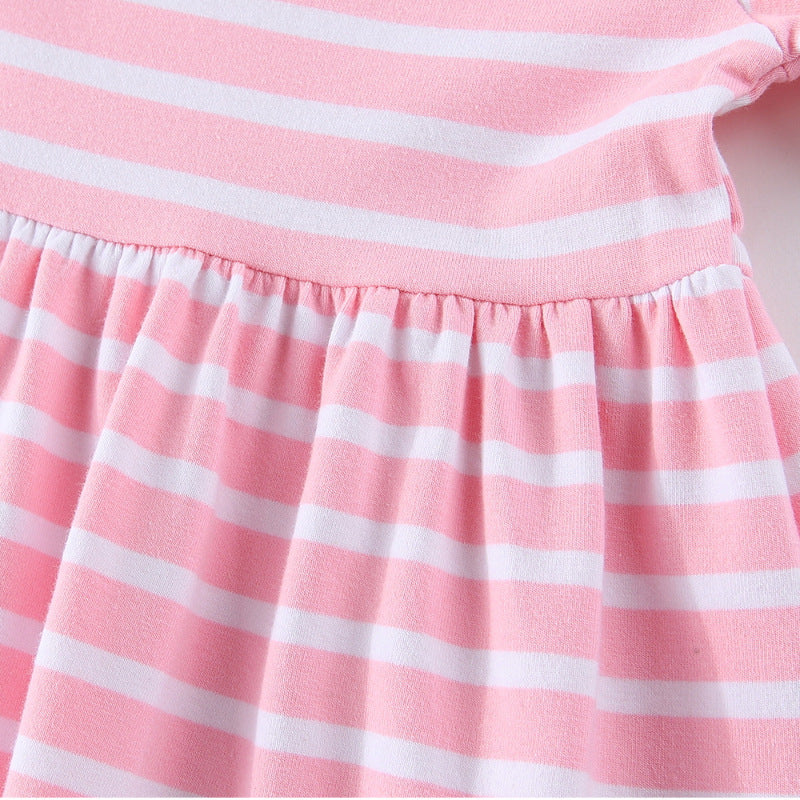Mädchen Sommerkleid mit niedlichen Hasenapplikationen