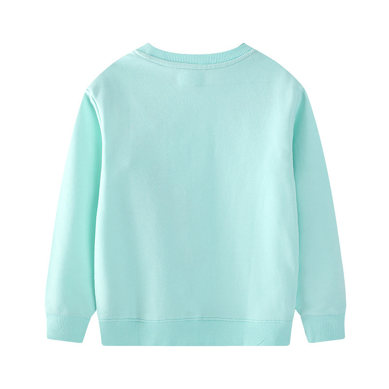 Mädchen Sweatshirt mit buntem Blumen- und Feenmotiv