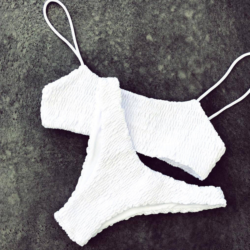 Damen Badeanzug-Set mit gerafftem Design Selmira