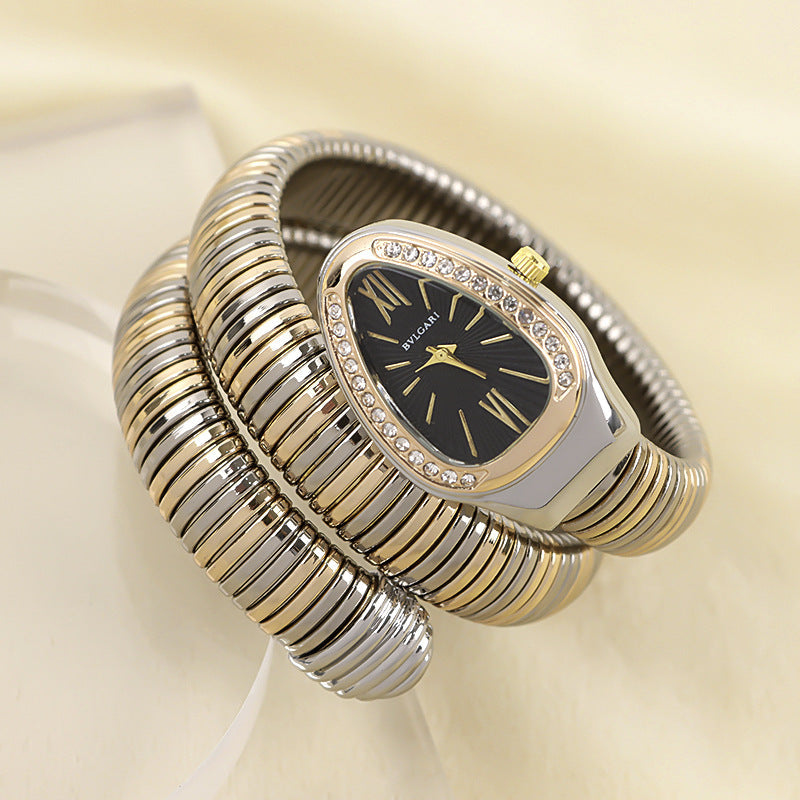 Selmira | Schlangenuhr mit Quarzbewegung und Persönlichem Armband