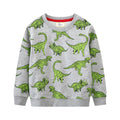 Kinder Sweatshirt mit kreativem Dinosaurier-Muster