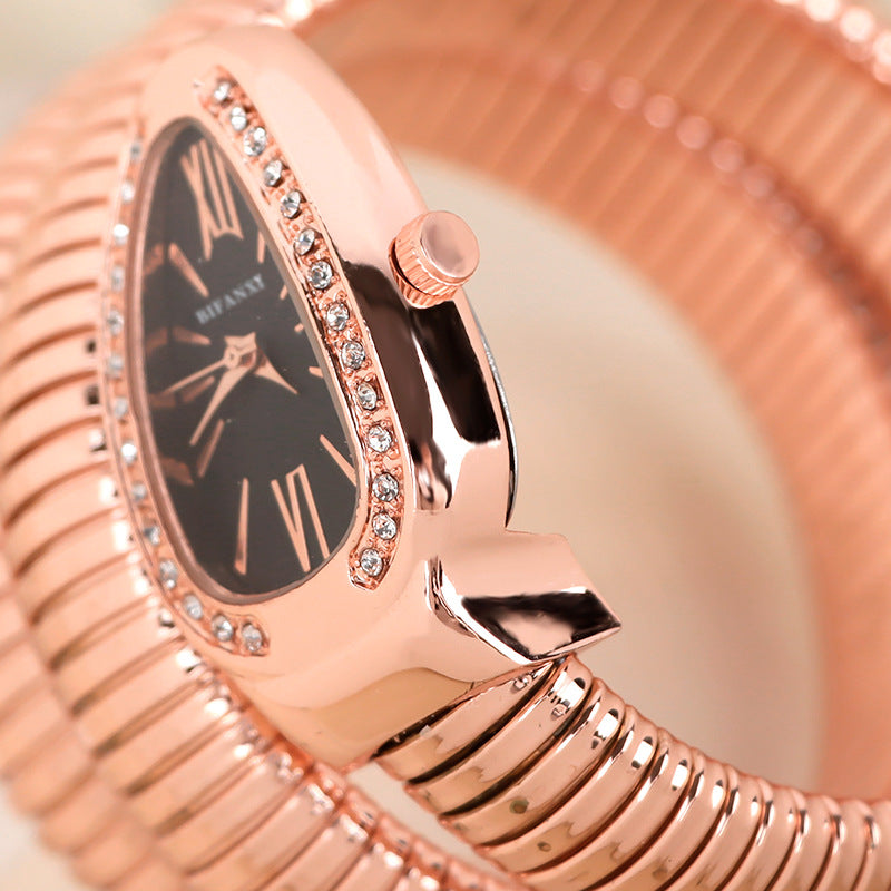 Selmira | Schlangenuhr mit Quarzbewegung und Persönlichem Armband