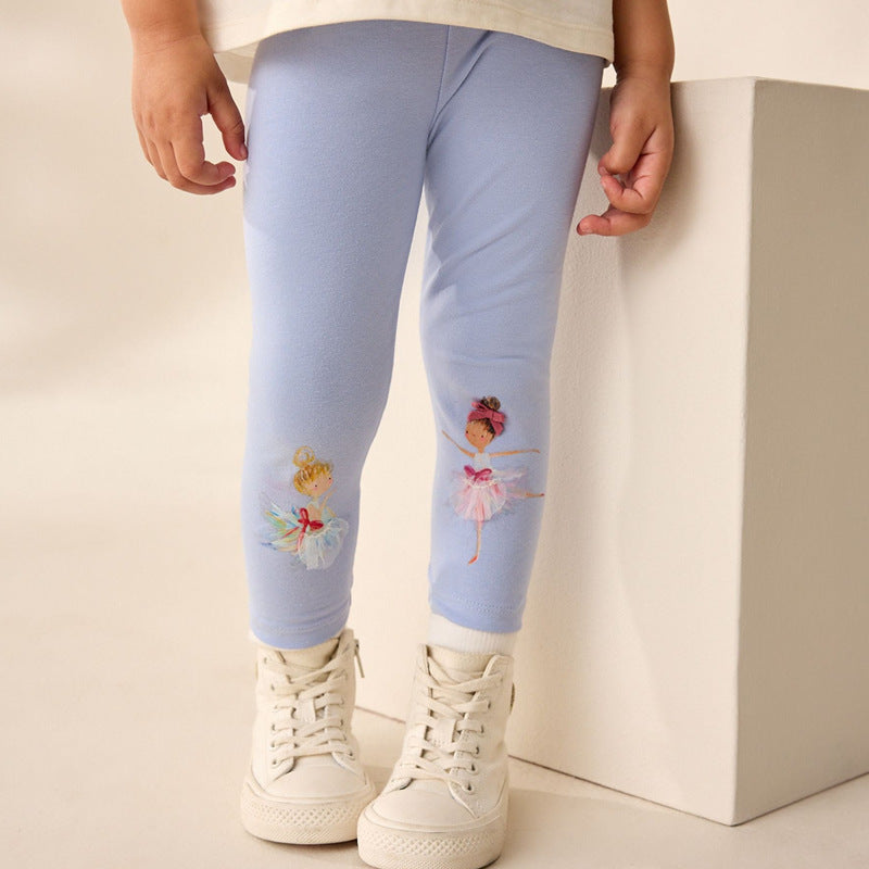 Mädchen Leggings mit Ballettmotiv
