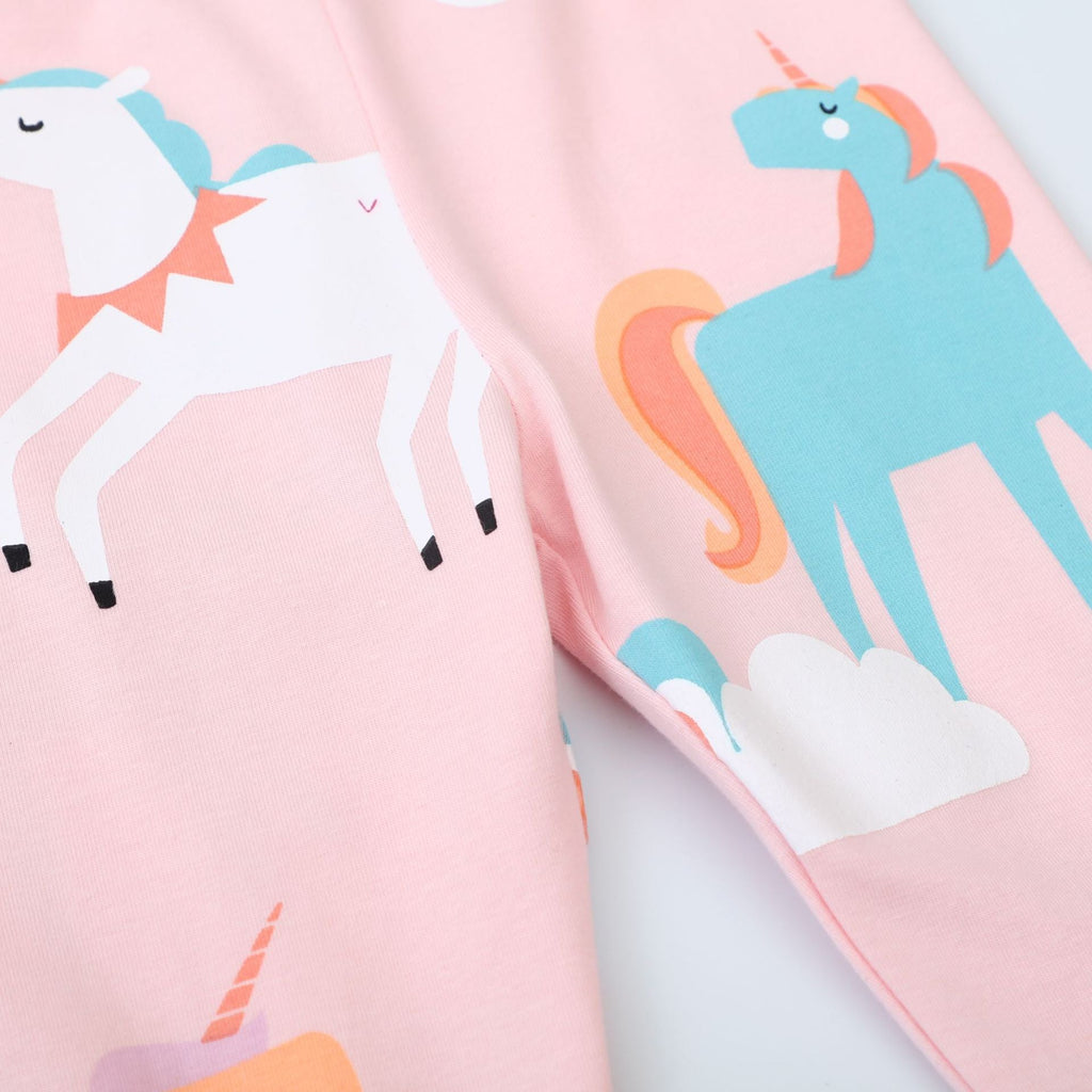 Mädchen Leggings mit bunten Einhorn-Designs