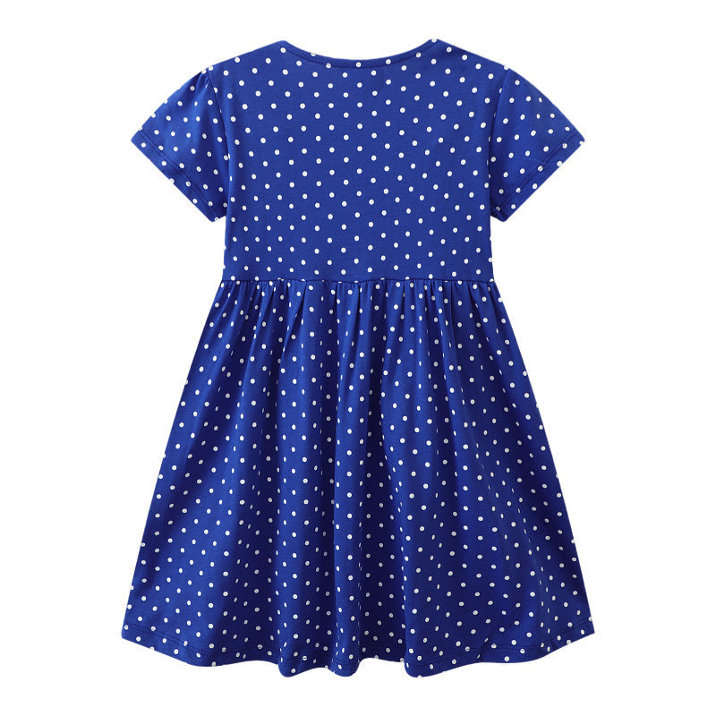 Mädchen Freizeitkleid mit niedlichem Dinosaurier-Motiv