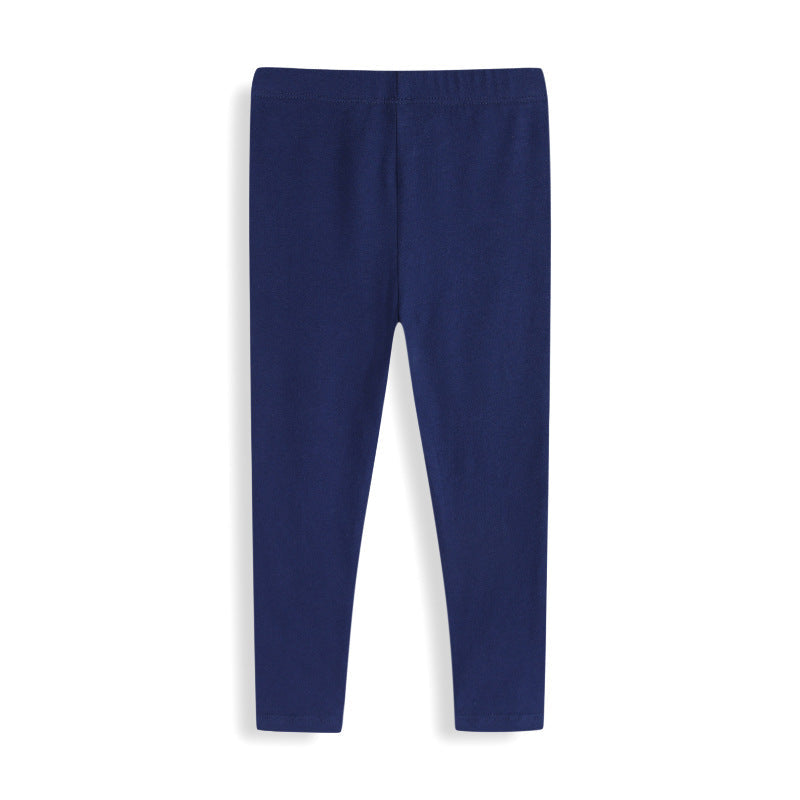 Mädchen Leggings mit fröhlichen Obst-Applikationen