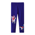 Mädchen Leggings mit zauberhaften Einhorn- und Schmetterlingsapplikationen