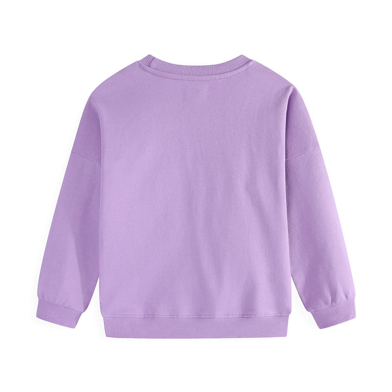 Mädchen Sweatshirt mit buntem Einhorn-Design