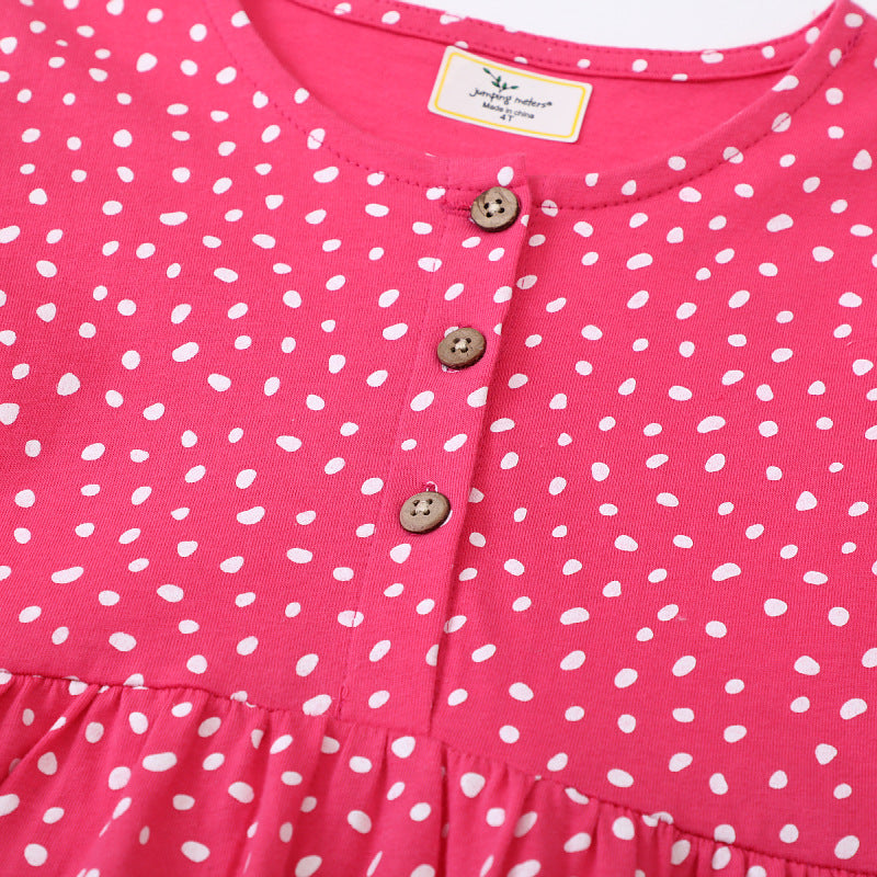 Mädchen Langarmkleid mit verspieltem Einhorn-Motiv