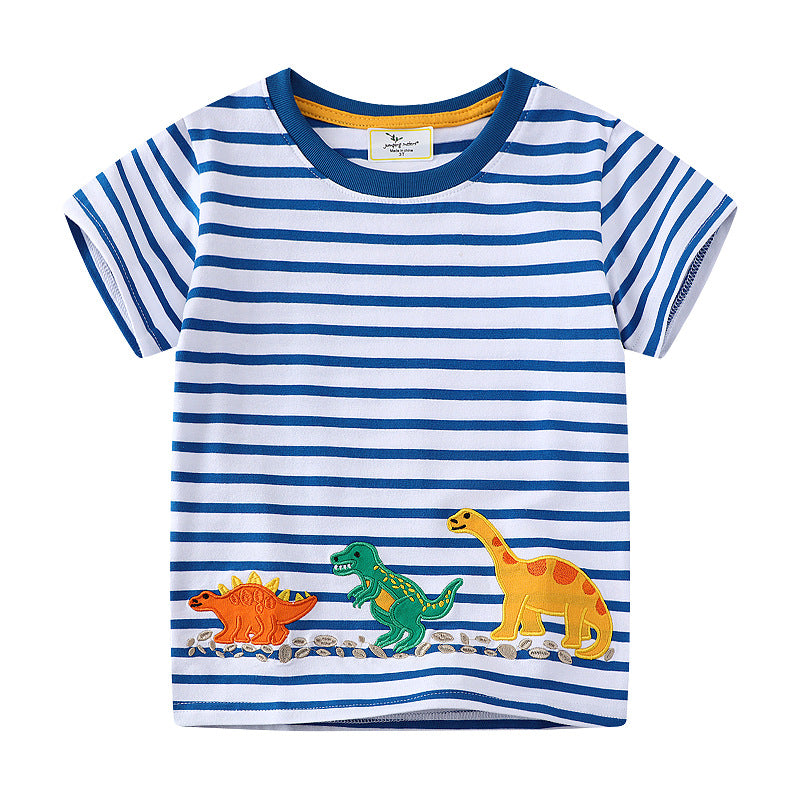 Jungen T-Shirt mit buntem Dinosaurier-Motiv