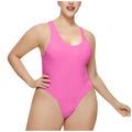 Damen Hochgeschnittenes Rib-Badeanzug Selmira
