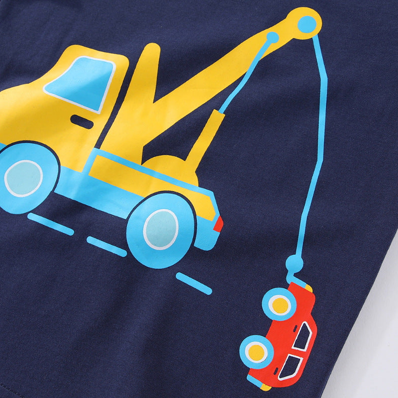 Jungen T-Shirt mit aufregendem Kran-Design