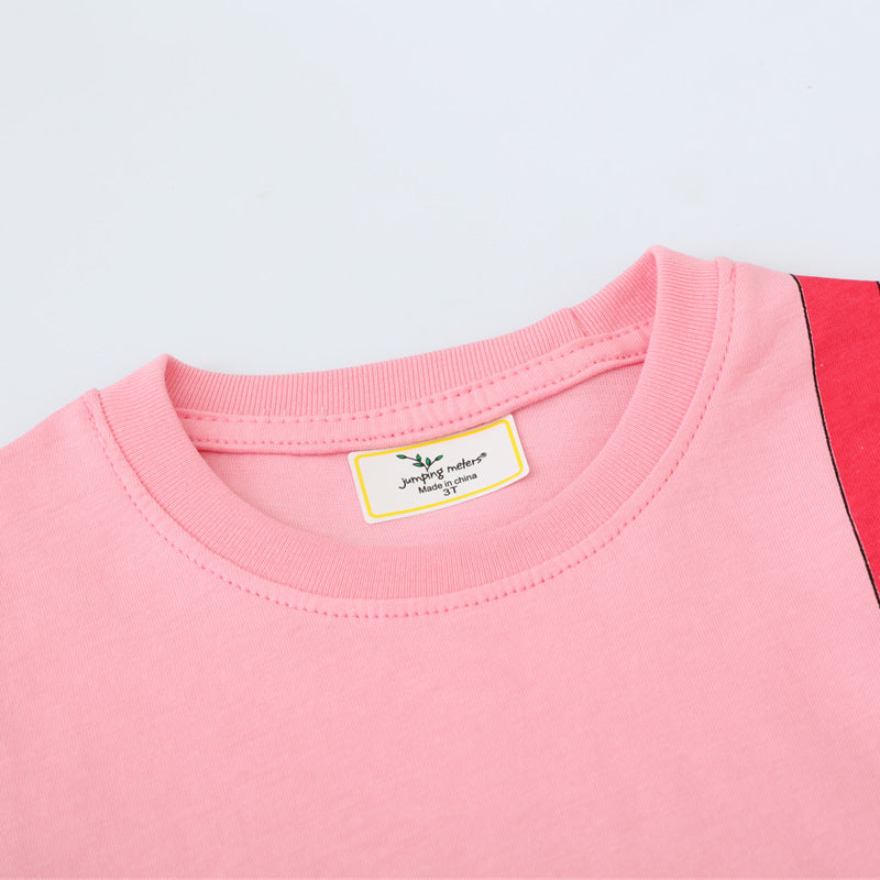 Mädchen T-Shirt Kleid mit kreativem Taschenmotiv
