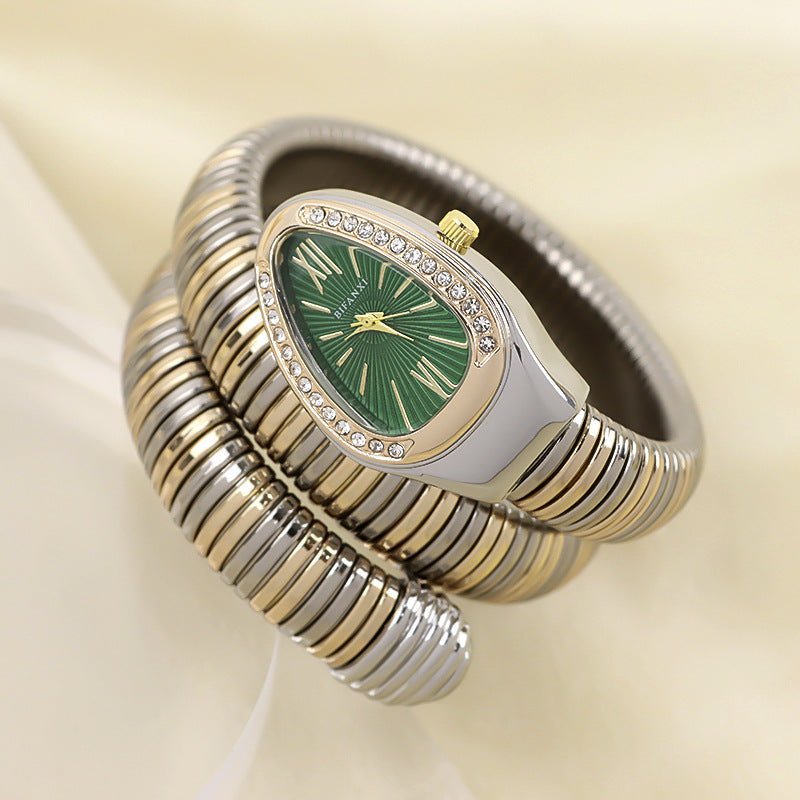 Selmira | Schlangenuhr mit Quarzbewegung und Persönlichem Armband