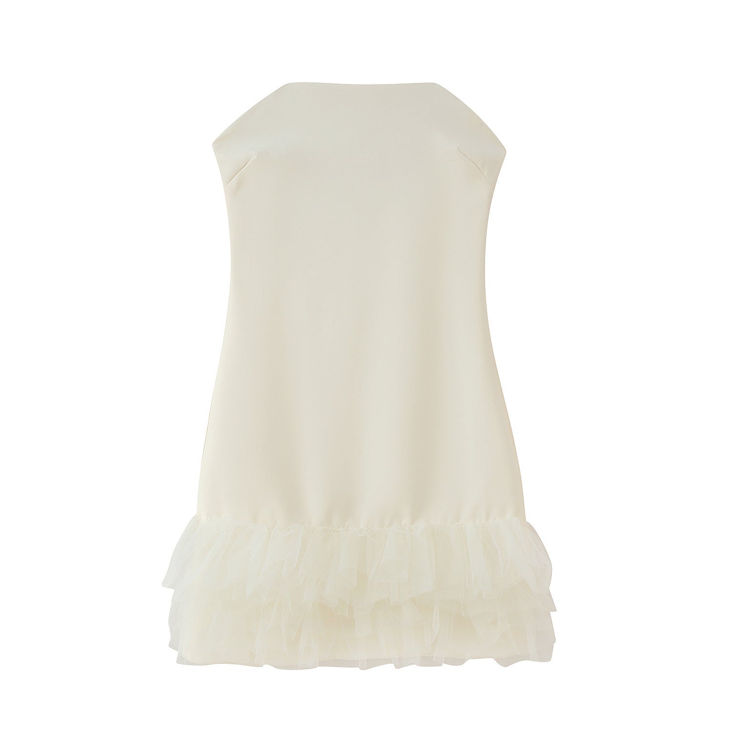 Damen Cocktailkleid mit raffiniertem Tüllsaum und elegantem Schnitt Selmira
