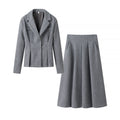 Damen elegantes Blazer- und Rock-Ensemble mit strukturiertem Design Selmira