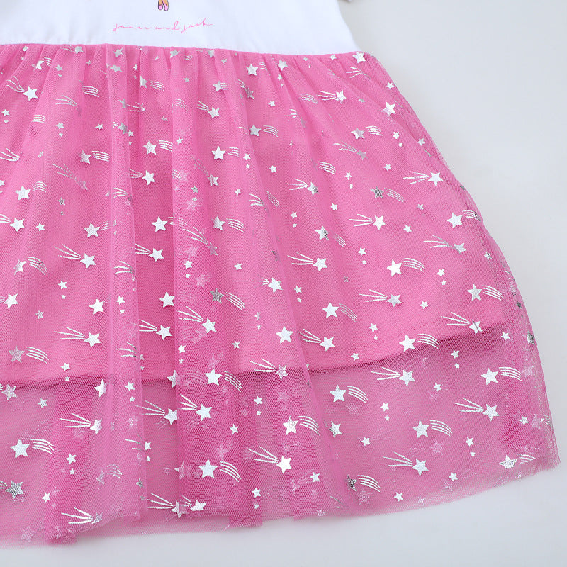 Mädchen Ballettkleid mit glitzernden Sternen und bezauberndem Tüllrock